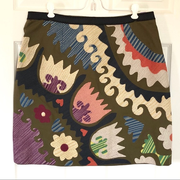 Anthropologie Dresses & Skirts - Vanessa Virginia Tulipa embroidered skirt sz. 14